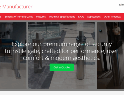 Website development for Pedestrian Entrance Control Solution